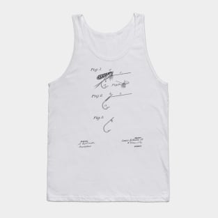 Artificial Fish Bait Vintage Patent Hand Drawing Tank Top